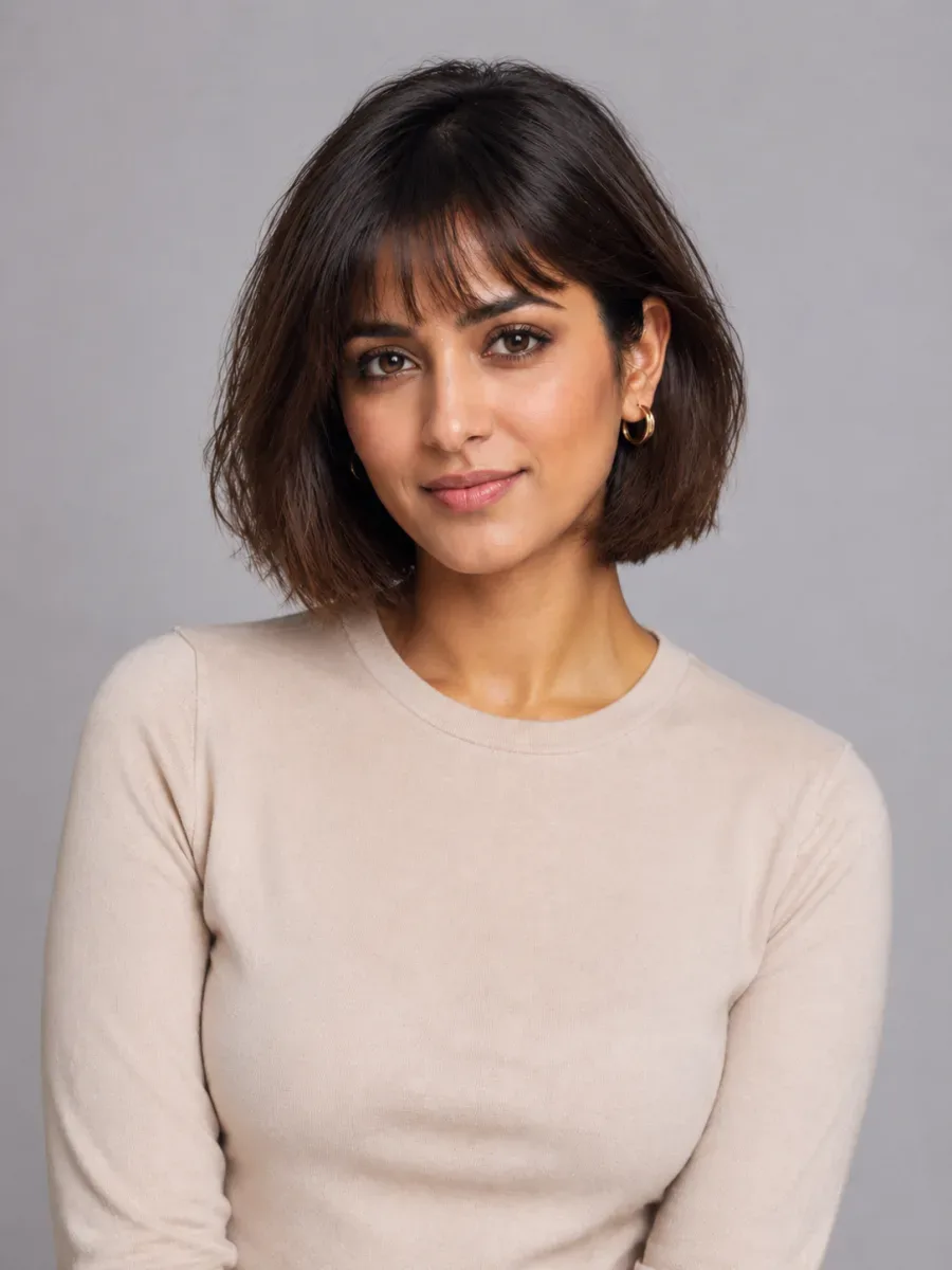 The same person after the AI hair makeover