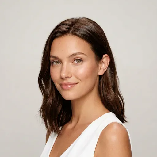 Same model with Brunette hair