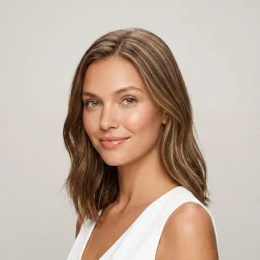 Same model with Highlights hair