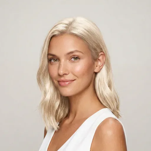Same model with Platinum Blonde hair