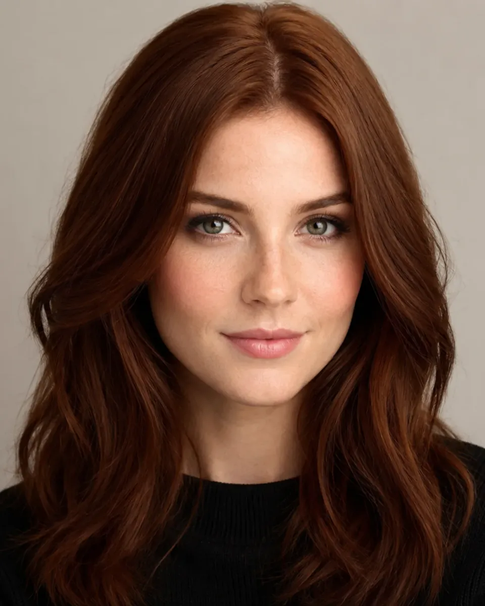 Auburn hair color example