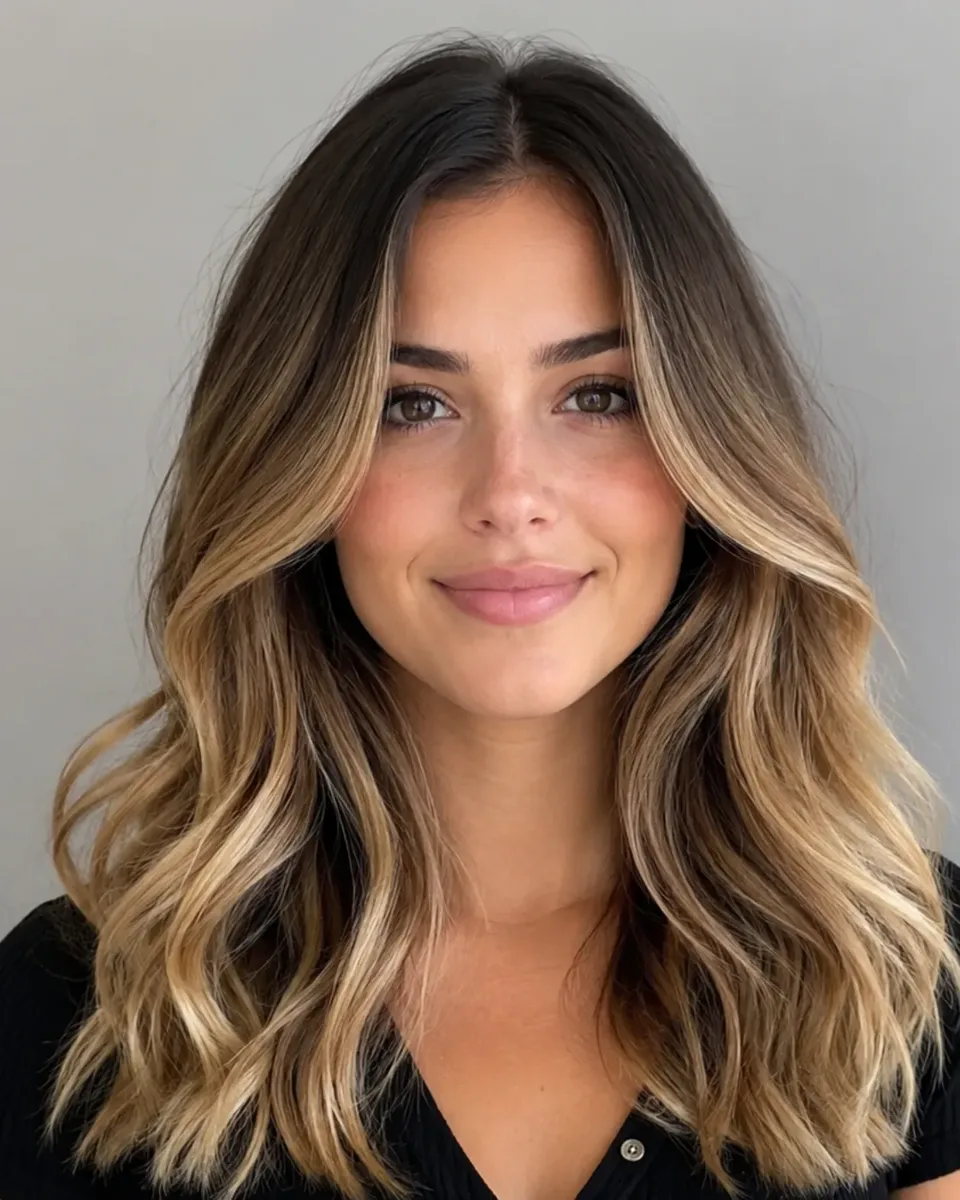 Blonde ombré hair color example