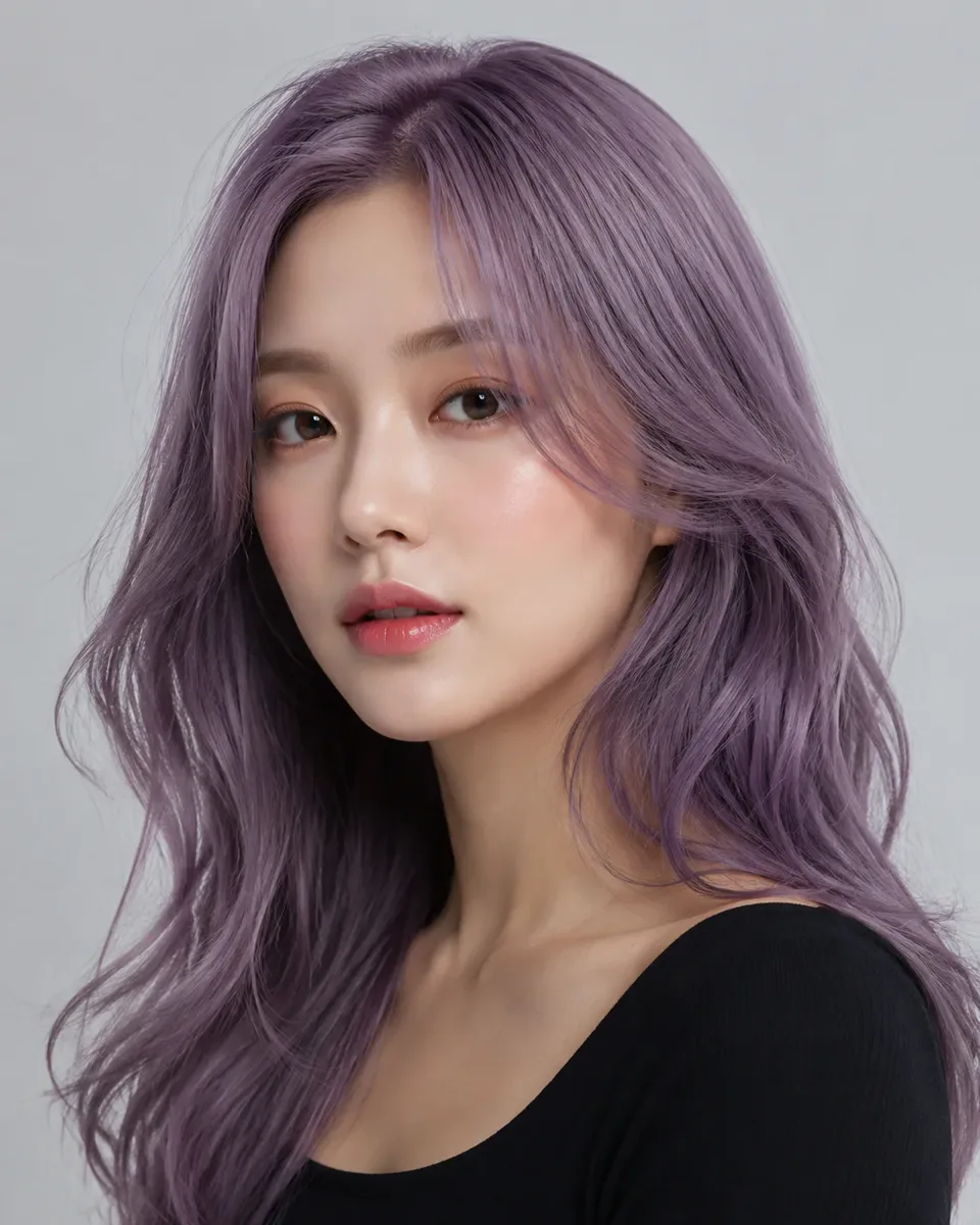 Lavender hair color example