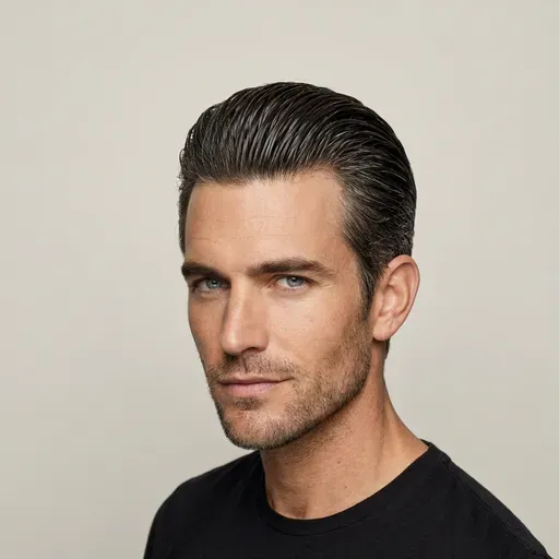 Slick Back haircut example