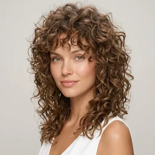 Curly Wolf Cut
